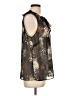 CAbi 100% Polyester Black Sleeveless Blouse Size L - photo 4