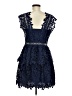 Self-Portrait 100% Polyester Blue Cocktail Dress Size 8 - photo 2