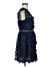 Self-Portrait 100% Polyester Blue Cocktail Dress Size 8 - photo 4