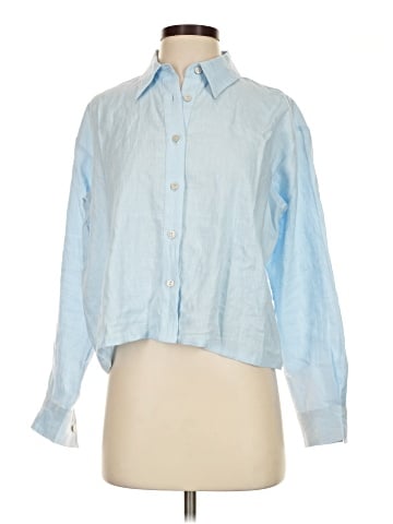 Ann Taylor Long Sleeve Button-Down Shirt (view 1)