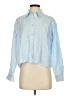 Ann Taylor Blue Long Sleeve Button-Down Shirt Size S - photo 1