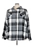 Unbranded Plaid Gray Long Sleeve Button-Down Shirt Size 3X - photo 1