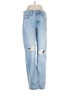 Assorted Brands 100% Cotton Hearts Blue Jeans Size 4 - photo 1