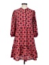 Eliza J Print Red Casual Dress Size 4 - photo 1