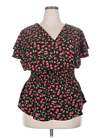 Sweet Rain Short Sleeve Blouse (view 1)