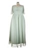 Unbranded 100% Polyester Green Casual Dress Size 22 - photo 1