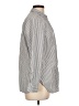 Old Navy 100% Cotton Stripes Gray Long Sleeve Button-Down Shirt Size L - photo 4