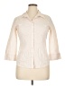 Alfani Ivory 3/4 Sleeve Button-Down Shirt Size 14 - photo 1