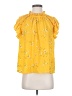 CeCe 100% Polyester Yellow Short Sleeve Blouse Size S - photo 1