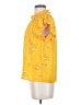 CeCe 100% Polyester Yellow Short Sleeve Blouse Size S - photo 5