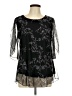 SeSe Code Black 3/4 Sleeve Blouse Size L - photo 1