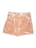 Honey Punch Metallic Gold Shorts Size S - photo 1