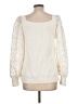 Boston Proper 100% Cotton Ivory Pullover Sweater Size L - photo 2