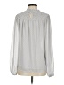 Ann Taylor 100% Polyester Silver Long Sleeve Blouse Size S - photo 2