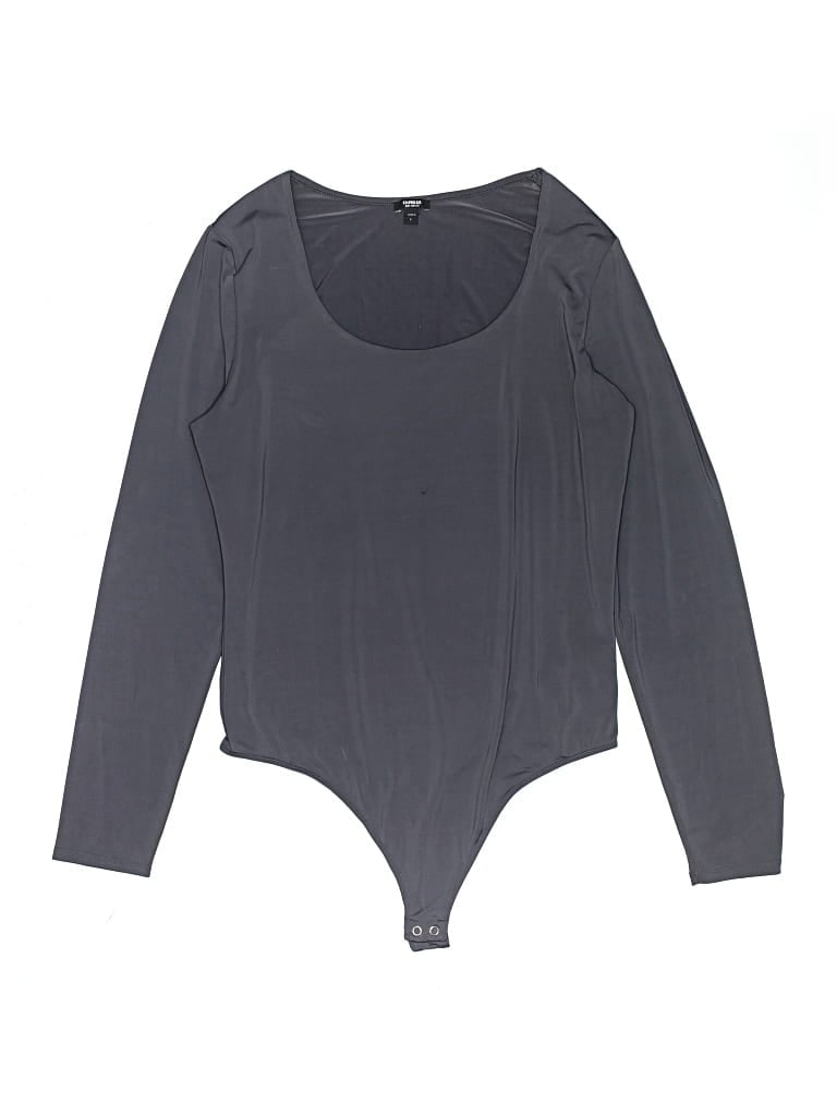 Pre-owned Express Bodysuit In Gray