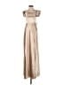 Birdy Grey 100% Polyester Metallic Tan Cocktail Dress Size XS - photo 1