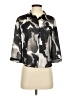 Monki 100% Polyester Print Gray 3/4 Sleeve Blouse Size XS - photo 1