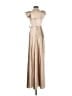 Birdy Grey 100% Polyester Metallic Tan Cocktail Dress Size XS - photo 2
