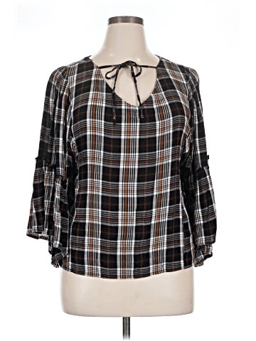 Maurices 3/4 Sleeve Blouse (view 1)