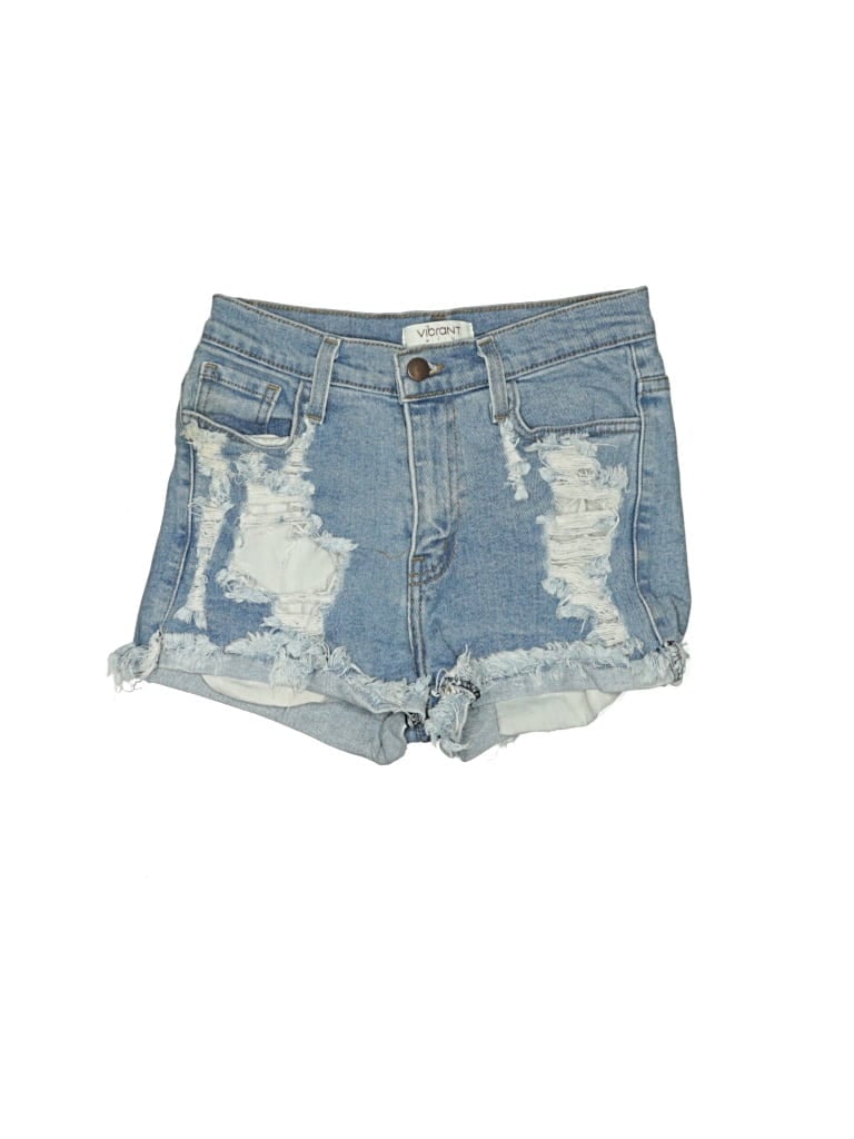 Pre-owned Vibrant M.i.u Denim Shorts In Blue