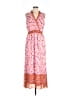 Maison Tara 100% Polyester Paisley Pink Casual Dress Size 12 - photo 1