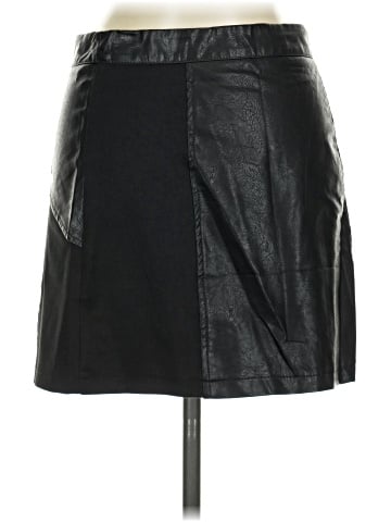 She + Sky Faux Leather Skirt (view 2)