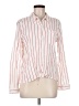 Sanctuary 100% Cotton Stripes White Long Sleeve Button-Down Shirt Size M - photo 1