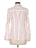 Sanctuary 100% Cotton Stripes White Long Sleeve Button-Down Shirt Size M - photo 2