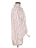 Sanctuary 100% Cotton Stripes White Long Sleeve Button-Down Shirt Size M - photo 4