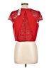 ChiChi London 100% Polyester Red Short Sleeve Top Size UK 14 / US 10 - photo 2