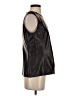 Ann Taylor 100% Polyester Black Sleeveless Blouse Size S - photo 4