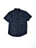 Public Record Checkered-gingham Blue Short Sleeve Button-Down Shirt Size 8S - photo 1