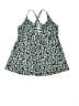 Lands' End Floral Blue Swimsuit Top Size 10 - photo 1