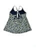 Lands' End Floral Blue Swimsuit Top Size 10 - photo 2