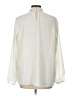 Gibson 100% Polyester Ivory Long Sleeve Blouse Size L - photo 2