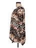 Dana Buchman Animal Print Brown 3/4 Sleeve Blouse Size L (petite) - photo 5