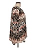 Dana Buchman Animal Print Brown 3/4 Sleeve Blouse Size L (petite) - photo 4
