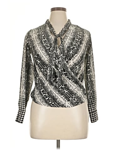 NY Collection Long Sleeve Blouse (view 1)