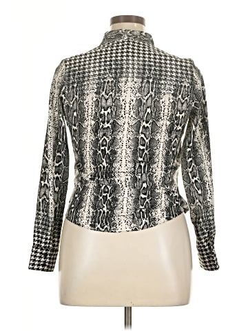 NY Collection Long Sleeve Blouse (view 2)