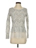 Lucky Brand Chevron-herringbone Silver Pullover Sweater Size S - photo 1