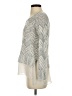 Lucky Brand Chevron-herringbone Silver Pullover Sweater Size S - photo 5