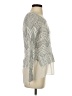 Lucky Brand Chevron-herringbone Silver Pullover Sweater Size S - photo 4