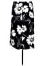 Michael Kors 100% Rayon Floral Black Casual Skirt Size 8 - photo 2