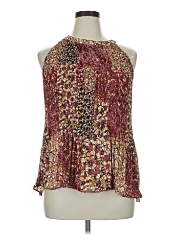Rose + Olive Sleeveless Blouse (view 1)