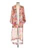 Jessica Simpson 100% Polyester Pink Kimono Size L - photo 1