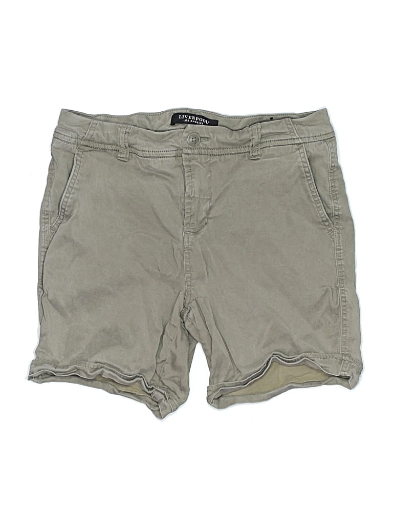 Pre-owned Liverpool Los Angeles Khaki Shorts In Tan
