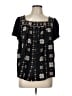 Torrid Black Short Sleeve Blouse Size Lg Plus (0) - photo 1