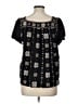 Torrid Black Short Sleeve Blouse Size Lg Plus (0) - photo 2