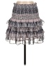 Unbranded 100% Polyester Paisley Gray Casual Skirt Size XS (estimated) - photo 1