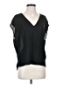 Leith 100% Polyester Black Short Sleeve Blouse Size XS - photo 1